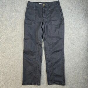 Anthropologie Pilcro Pants Womens 30 Black Utility Straight Tactical Grunge Y2K